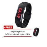 [HCM]Đồng hồ đèn led thể thao (Đen) + Tặng 1 đồng hồ Led thể thao màu sắc ngẫu nhiên THIEN PHUOC