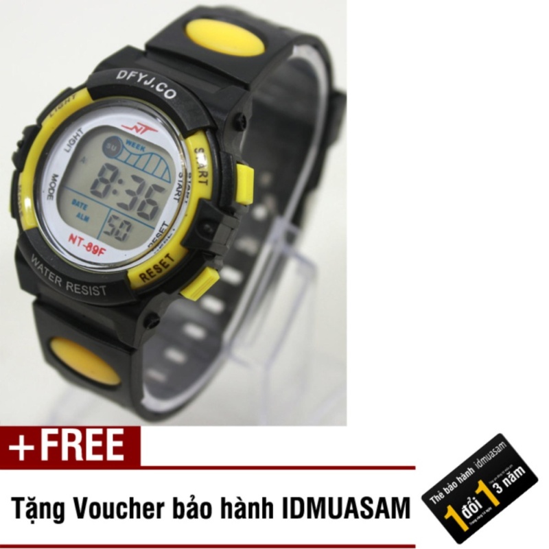 Đồng hồ điện tử trẻ em IDMUASAM 2443 (Vàng) + Tặng kèm voucher bảo hành IDMUASAM bán chạy