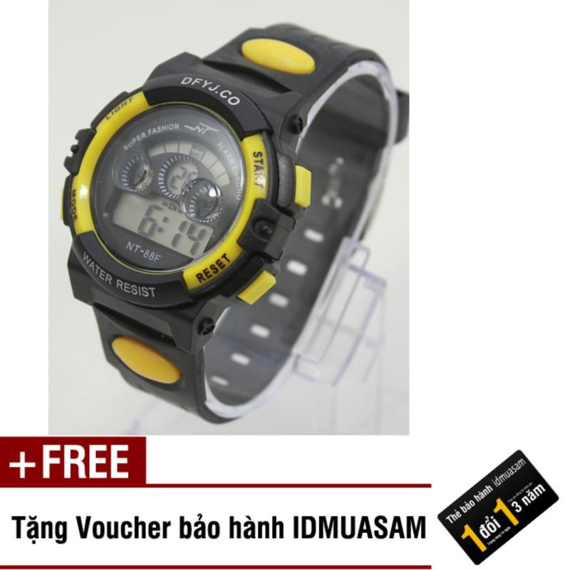 Nơi bán Đồng hồ điện tử trẻ em IDMUASAM 7993 (Vàng) + Tặng kèm voucher bảo hành IDMUASAM
