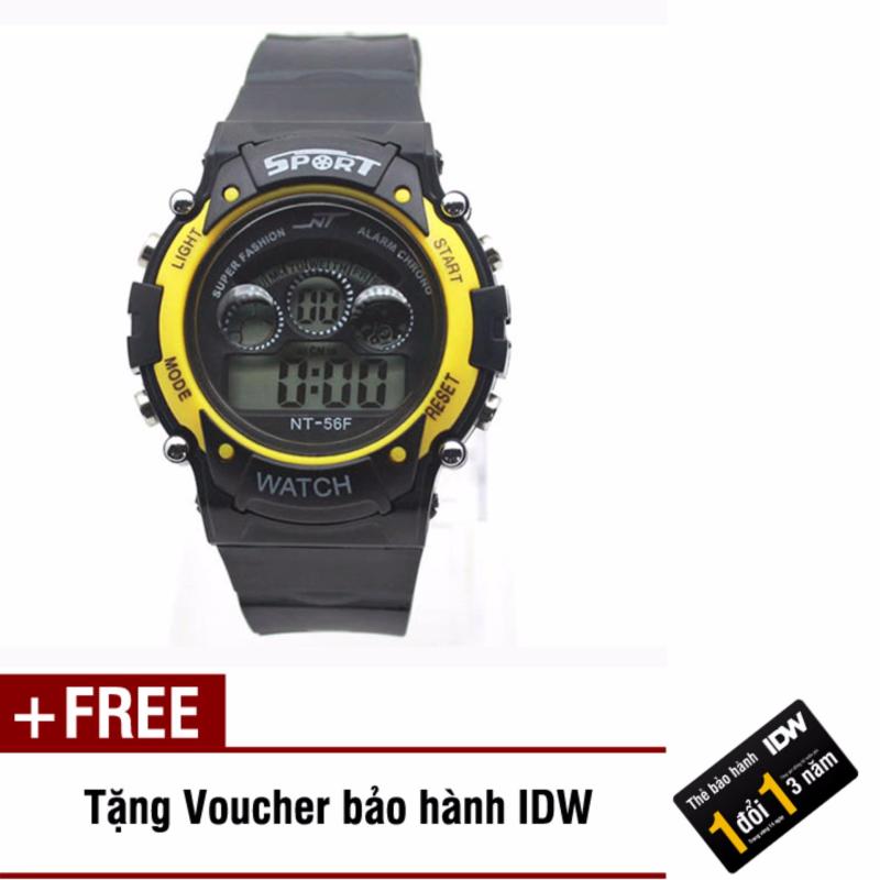 Nơi bán Đồng hồ điện tử trẻ em IDW 7463 (Vàng) + Tặng kèm voucher bảo hành IDW