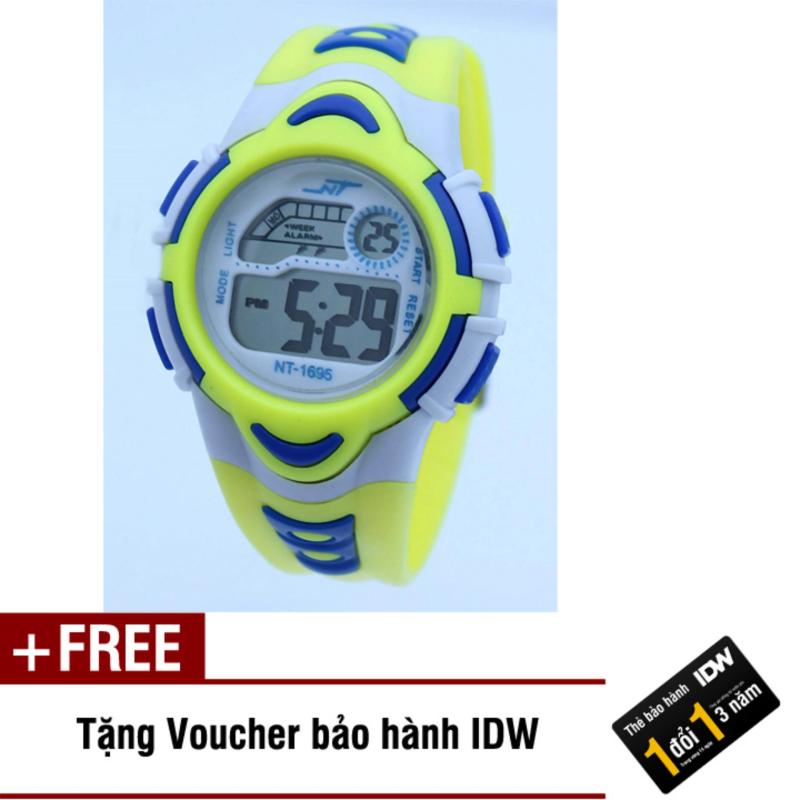 Nơi bán Đồng hồ điện tử trẻ em IDW 7893 (Vàng) + Tặng kèm voucher bảo hành IDW