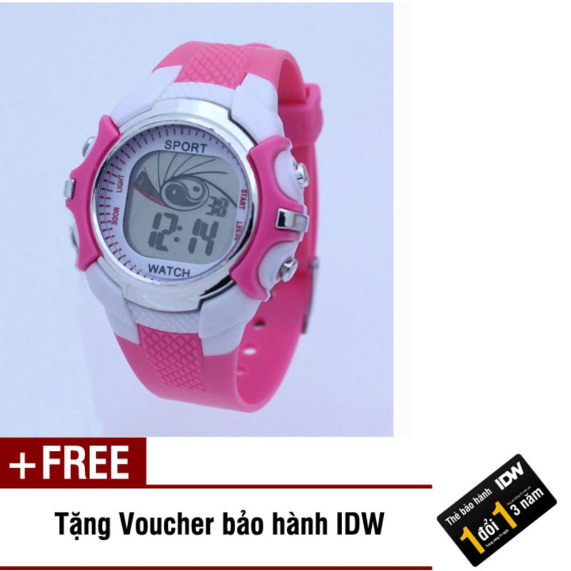 Đồng hồ điện tử trẻ em IDW S0851 (Hồng) + Tặng kèm voucher bảo hành IDW bán chạy