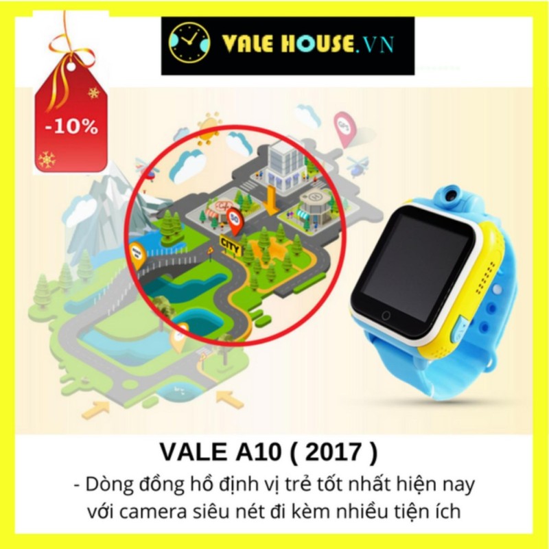 Nơi bán Đồng hồ định vị trẻ em VALE A10 XANH NƯỚC BIỂN 6542