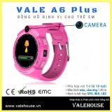 Đồng hồ định vị trẻ em vale a6 plus - 0020 hồng phấn