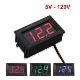 Đồng hồ đo điện thế xe máy ôto 5V - 120V LED