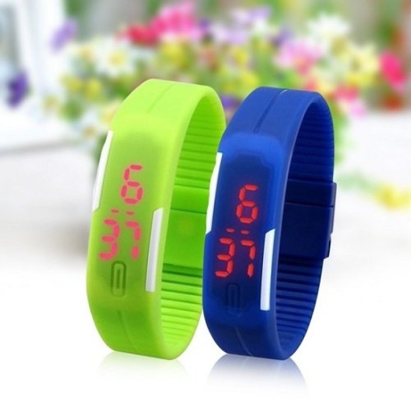 Đồng hồ Led cao su thời trang (Đen) bán chạy