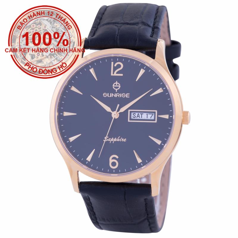 Nơi bán Đồng hồ nam dây kim loại mặt kính sapphire chống xước Sunrise DM778MS D