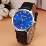 Đồng hồ nam dây da tổng hợp Geneva PKHRGE028-1 (Đen mặt xanh)