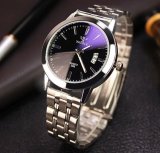 Đồng hồ nam Dây kim loại Yazole European Business kg575 (Mặt Đen)