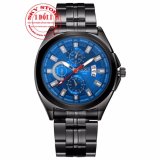 Đồng hồ nam dây thép đen thương hiệu bosck 5452a