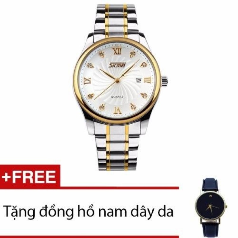 Nơi bán Đồng hồ nam dây thép không gỉ SKMEI SK063 (Bạc) + Tặng 1 đồng hồ
nam dây da Geneva GV005 (Đen)