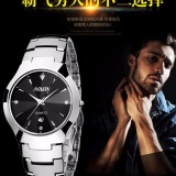 [HCM]ĐỒNG HỒ NAM NARY DÂY THÉP NR-210 (ĐEN)
