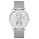 Đồng hồ nam Skagen Holst SKW1065, màu thép trắng , mặt bạc, size 40mm, lịch kép