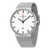 Đồng hồ nam Skagen Holst SKW6052, màu thép bạc , mặt trắng, size 45mm, lịch ngày