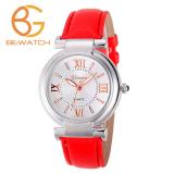 Đồng hồ nữ bewatch geneva la mã dây da đỏ