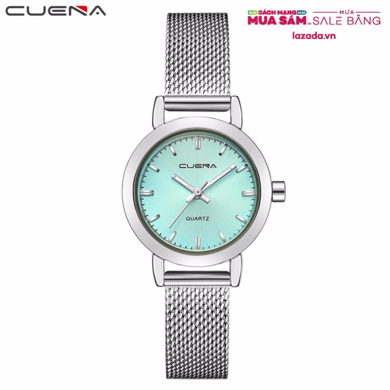 Đồng hồ nữ CUENA dây thép lụa chạy 3 kim cao cấp MDL-CE6627 bán chạy