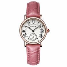 Bảng Báo Giá Đồng hồ nữ dây da cao cấp SANDA JAPAN P206 – Dây hồng. Tặng kèm vòng tay Slim1991