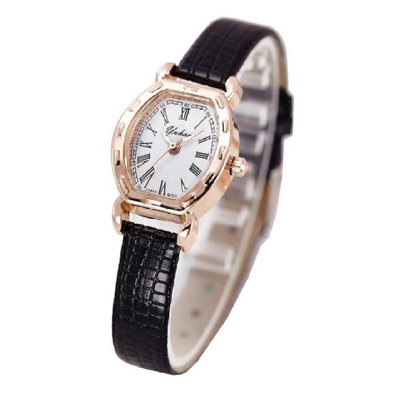 Đồng hồ nữ dây da thời trang Yuhao 4721 (Dây đen) bán chạy