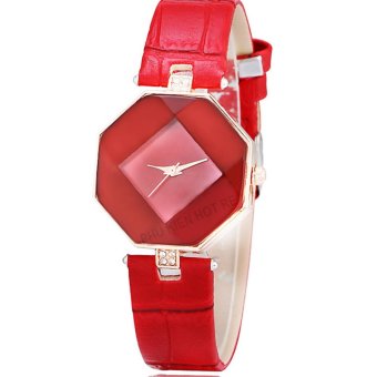 Đồng hồ nữ dây da tổng hợp Geneva PKHRGE043-2 (đỏ)  