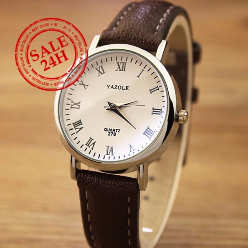 Đồng hồ nữ dây da Yazole LS044_WH5145 (Trắng) bán chạy