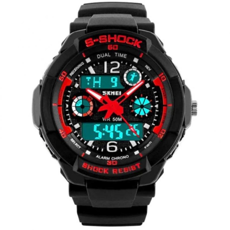 Đồng hồ nữ dây nhựa Sport Skmei S-Shock 10KN60-02 (Mặt Đen Xanh) bán chạy