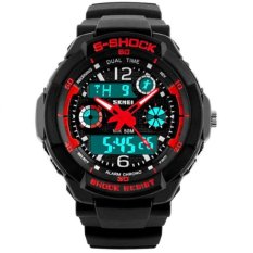 Bảng Giá Đồng hồ nữ dây nhựa Sport Skmei S-Shock 10KN60-02 (Mặt Đen Đỏ)   Khoi Nguyen Shop (Tp.HCM)