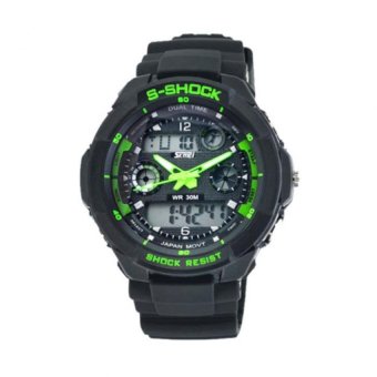 Đồng hồ nữ dây nhựa Sport Skmei S-Shock 10KN60-02 (Xanh Lá)  