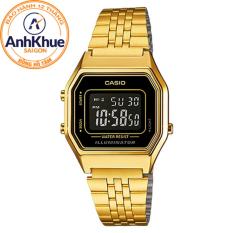Khuyến Mãi Đồng hồ nữ dây thép không gỉ Casio LA680WGA-1BDF (Vàng)   Tâm Watches