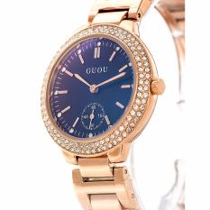 Bảng Giá Đồng hồ nữ GUOU CH271 màu vàng hồng đính đá – màu xanh   Bảo Tín Watches