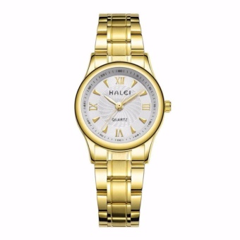 Đồng hồ nữ Halei 159 dây vàng mặt trắng  