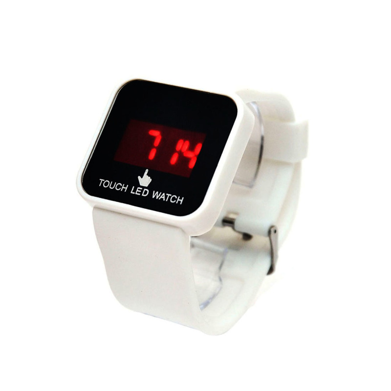 Đồng hồ nữ Led dây nhựa TOUCH LED WATCH C0324 (Trắng) bán chạy