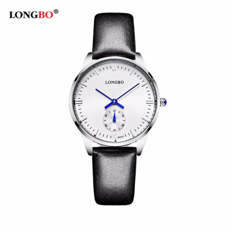 Nơi bán Đồng hồ Nữ LONGBO 80070002 (trắng, mặt trắng, dây da đen)