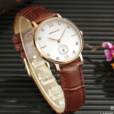 Bảng Báo Giá Đồng hồ nữ SANDA JAPAN – dây nâu, tặng kèm vòng tay thạch anh   Time Center