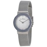 Đồng hồ nữ skagen classic, mặt crom- 26mm - 358sssd