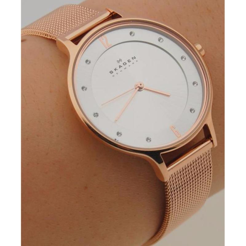 Nơi bán Đồng hồ nữ Skagen Skw2151 vàng hồng - Cỡ 30, dây kim loại