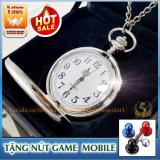 Đồng hồ quả quýt vỏ trơn : Phong cách hoài cổ - Lịch Sự - Quý Phái +Tặng JoyStick Mobile