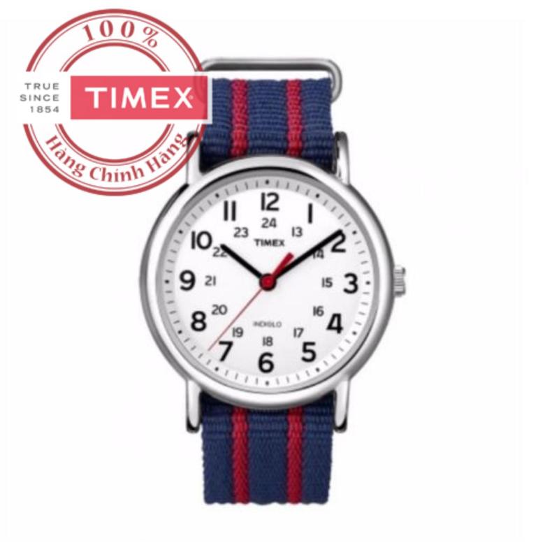 Giá bán Đồng hồ unisex dây vải Timex Weekender Slip-thru T2N647 (Đen)