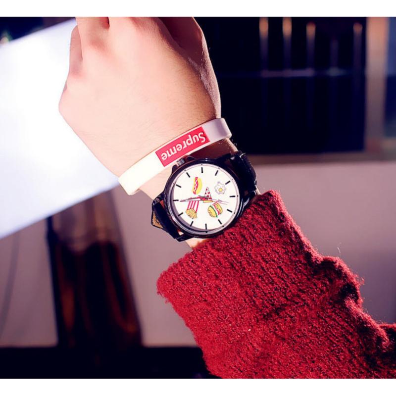 Nơi bán Đồng hồ Unisex mặt họa tiết thức ăn nhanh