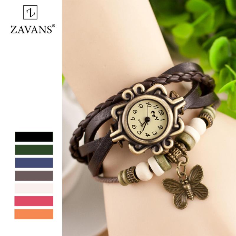 Đồng Hồ Vòng Tay Nữ Hình Bướm ZAVANS (Xanh Đen) bán chạy