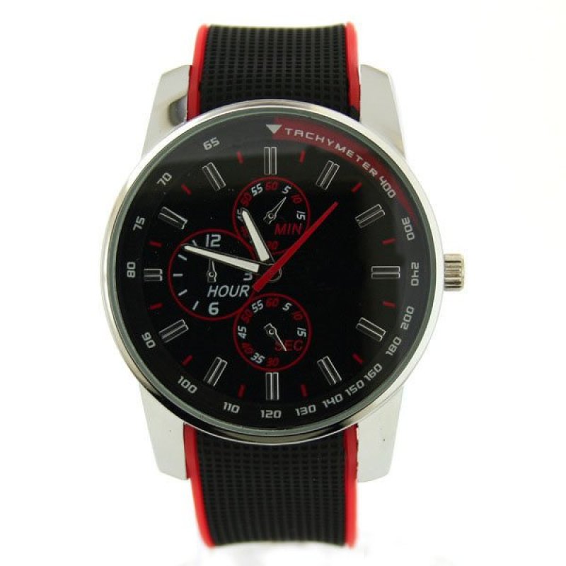 Easybuy Colorful Women Men Couple Sport Silicone Jelly Quartz Analog Wrist Watch Red - intl bán chạy