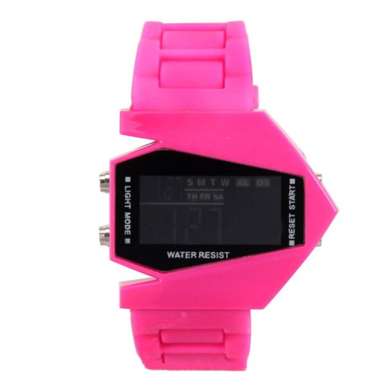 Easybuy LED Light Digital Sports Quartz Silicone Wrist Watches Pink
- intl bán chạy
