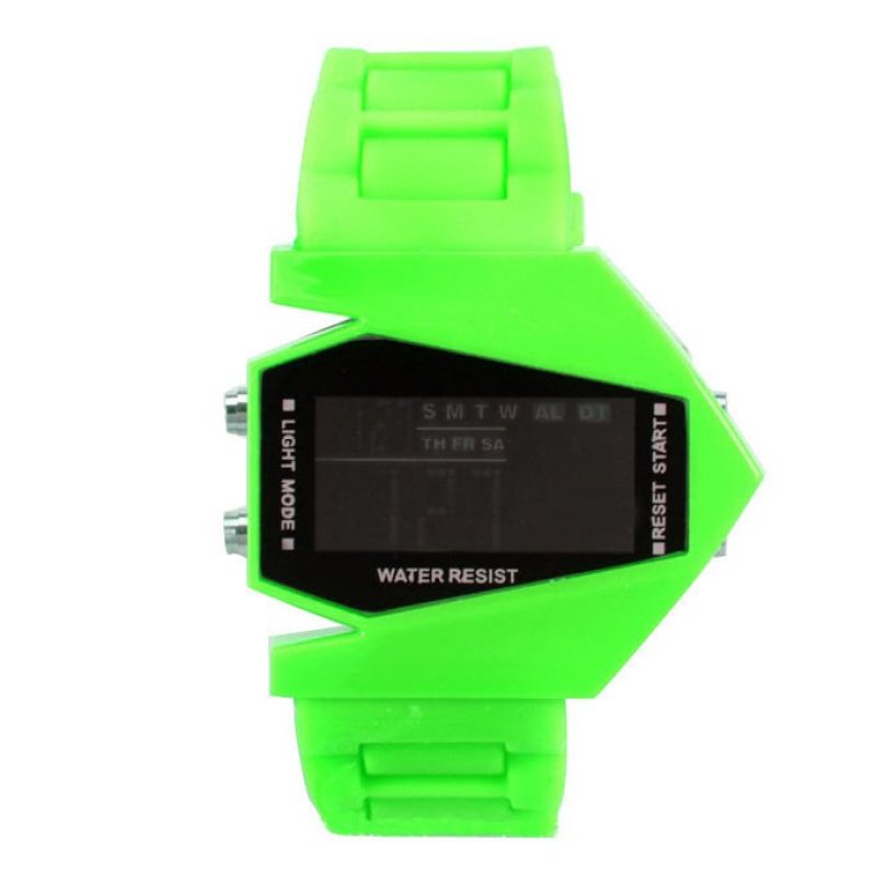 Easybuy LED Light Digital Sports Quartz Silicone Wristwatches
(Green) - intl bán chạy