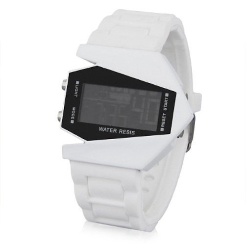 Easybuy LED Light Digital Sports Quartz Silicone Wristwatches
(White) - intl bán chạy