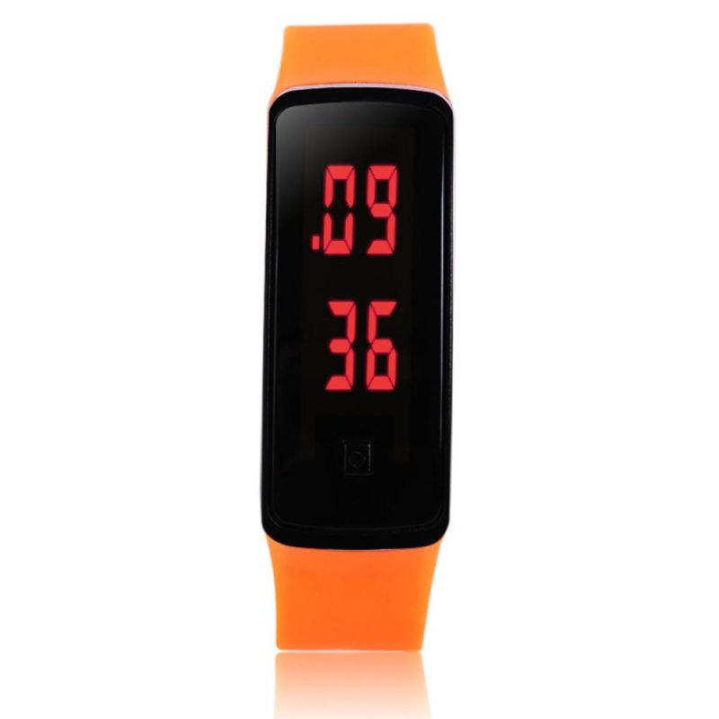 Fashion Women Sport Digital LED Touch Screen Silicone Rubber Strap
Watch (Brown) - intl bán chạy