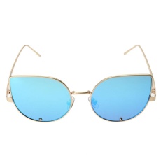Bảng Báo Giá Female Cat Eye Trendy Street Snap Small Size Wide Side Diamond Sunglasses(Blue)-one size – intl   UNIQUE AMANDA