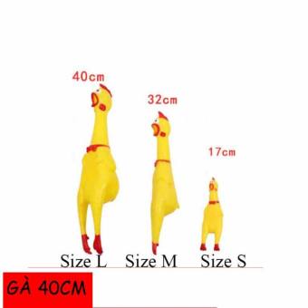 Gà đồ chơi bóp kêu - gà đồ chơi vui vẻ - Gà 40cm