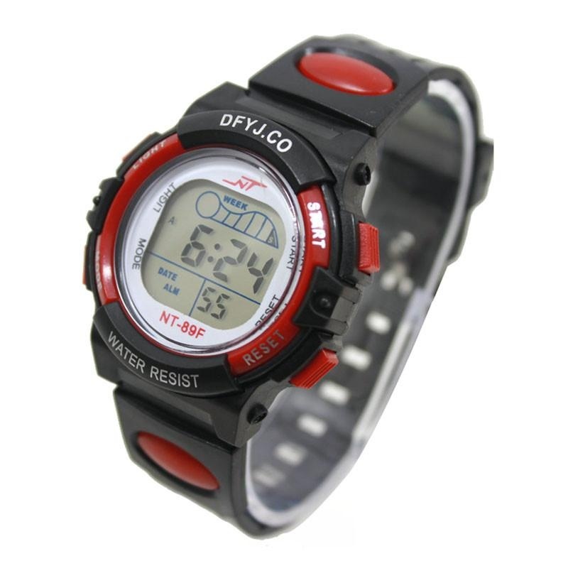 Nơi bán Girl Boy LED Light Wrist Watch Alarm Date Digital Multifunction Sport RD - intl