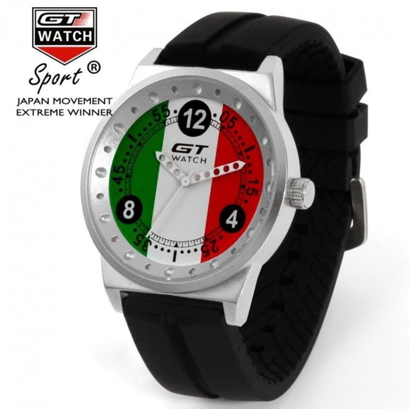 Nơi bán GT Mens Womens Car Racing Fashion Australia Quartz Watch SiliconeStrap - intl