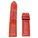Hl8208-26 dây đồng hồ huy hoàng da cá sấu màu vàng