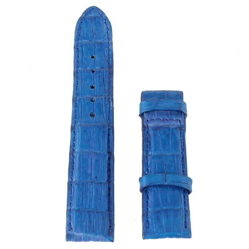 HL8262-18 Dây đồng hồ Huy Hoàng da cá sấu màu xanh dương bán chạy
